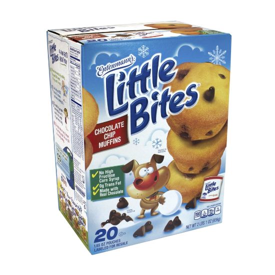 Picture of Entenmanns Little Bites Chocolate Chip Muffins, Pack Of 20 Pouches