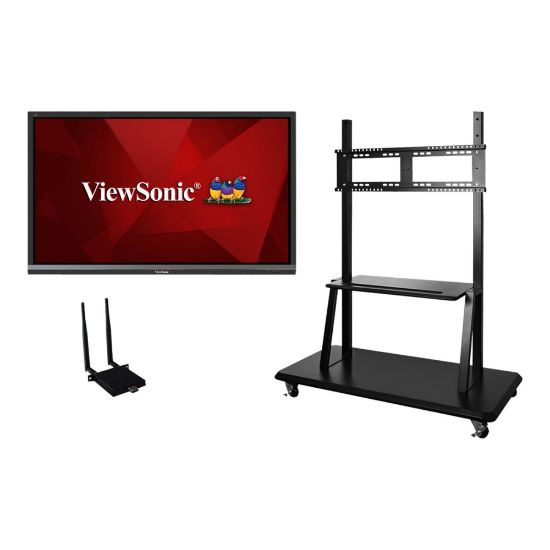 Picture of Viewsonic IFP6550-E2 - 65in ViewBoard 4K Ultra HD Interactive Flat Panel Bundle - 65in LCD - ARM Cortex A53 1.20 GHz - 2 GB - Infrared