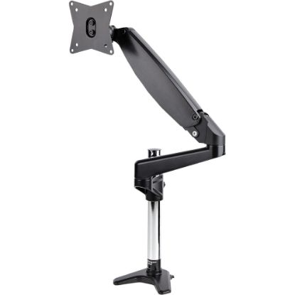 Picture of StarTech.com Desk Mount Monitor Arm for Single VESA Display 32in , 8kg/17.6lb, Full Motion Articulating & Height Adjustable, C-Clamp/Grommet - VESA 75X75/100x100mm single monitor arm