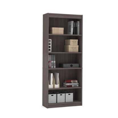 Picture of Bestar Universel 72inH Standard Bookcase, Bark Gray