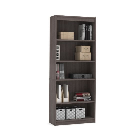 Picture of Bestar Universel 72inH Standard Bookcase, Bark Gray