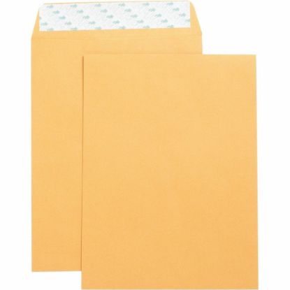 Picture of Business Source Self Adhesive Kraft Catalog Envelopes - Catalog - 9in Width x 12in Length - 28 lb - Self-sealing - Kraft - 250 / Box - Brown Kraft