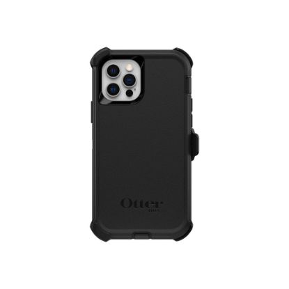 Picture of OtterBox Defender Rugged Carrying Case (Holster) Apple iPhone 12 Pro, iPhone 12 Smartphone - Black