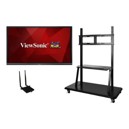 Picture of Viewsonic IFP7550-E2 - 75in ViewBoard 4K Ultra HD Interactive Flat Panel Bundle - 75in LCD - ARM Cortex A53 1.20 GHz - 2 GB - Infrared