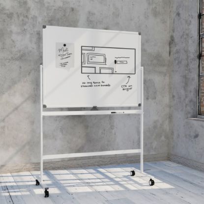 Picture of U Brands Double Sided Magnetic Dry-Erase Mobile Easel, 48in X 36in, Actual Size 47in X 35in (4535U00-01)