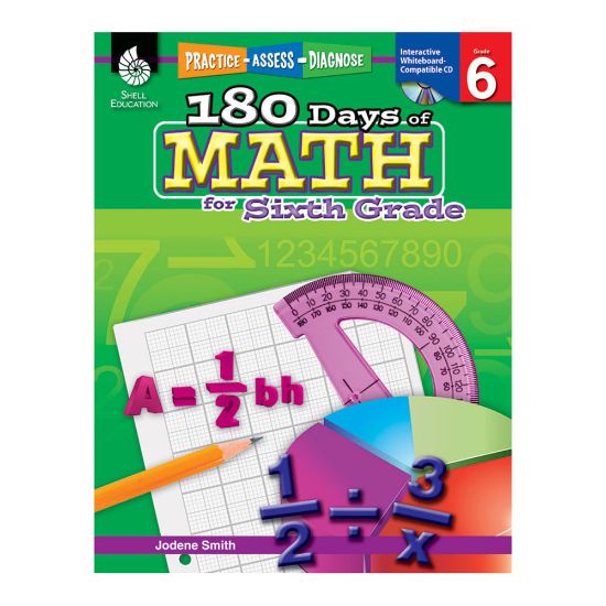 Picture of Shell Education 180 Days of Math Practice, Grade 6