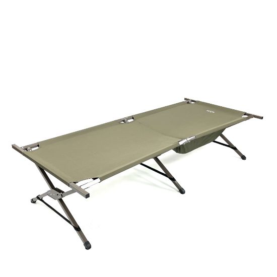 Picture of Kamp-Rite Oversize Military-Style Folding Cot, 18inH x 31inW x 80inD, Olive Drab