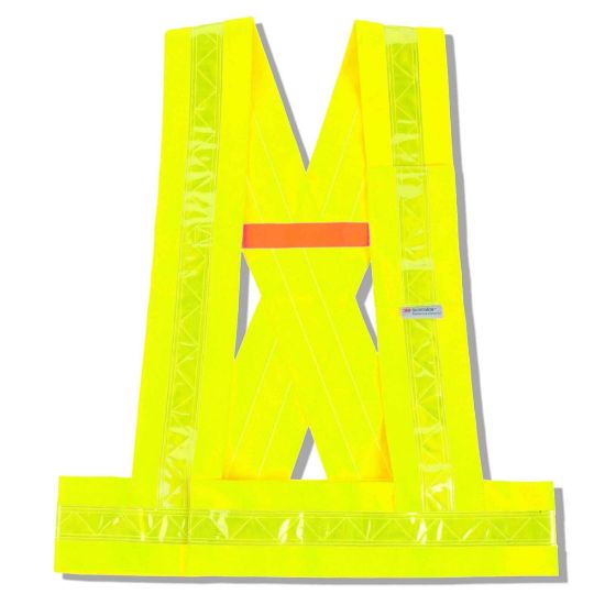 Picture of Ergodyne GloWear Safety Vest, Breakaway Sash, Type-O Class 1, Medium/Large, Lime, 8140BA