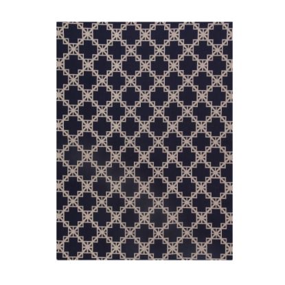 Picture of Anji Mountain Aberdeen Rug'd Chair Mat, 1/2inH x 36inW x 48inD, Blue/Tan