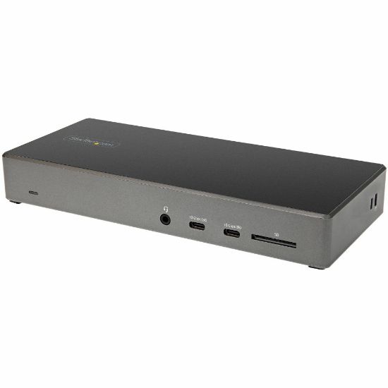 Picture of StarTech.com USB C Dock, Triple 4K Monitor USB-C Docking Station with DP 1.4 & DSC, 2x DisplayPort & 1x HDMI, 100W PD, 6x USB (2x 10Gbps)