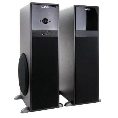 Picture of beFree Sound 2.1 Channel 9951164976M 80-Watt Bluetooth Tower Speakers, Black