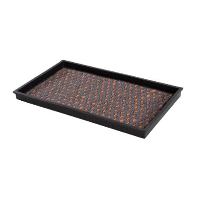 Picture of Anji Mountain 2-Pair Rubber Boot Tray, Gray/Orange/Black