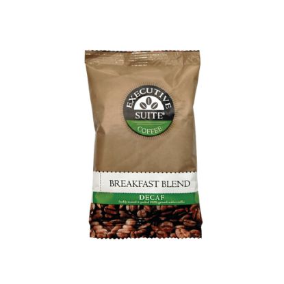 Picture of Executive Suite Coffee Single-Serve Coffee Packets, Decaffeinated, Breakfast Blend, Carton Of 42