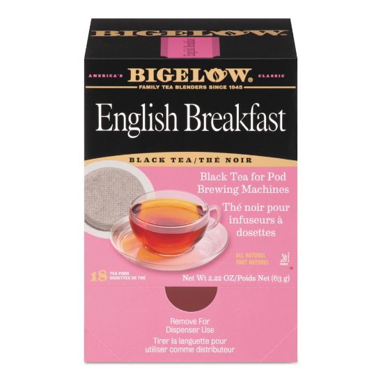 Picture of Bigelow English Breakfast Tea Single-Serve Pods, 1.9 Oz, Box Of 18