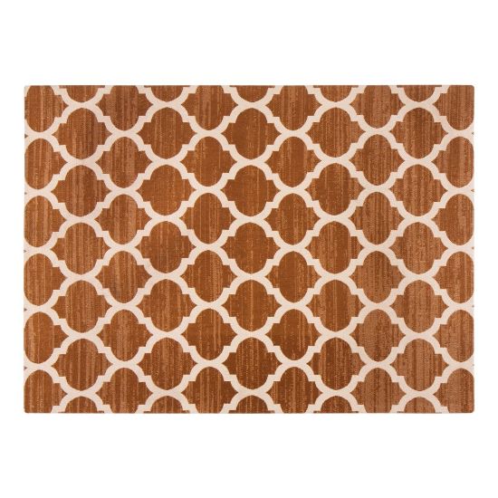 Picture of Anji Mountain Nizwa Rug'd Chair Mat, 1/4inH x 36inW x 48inD, Brown/Beige