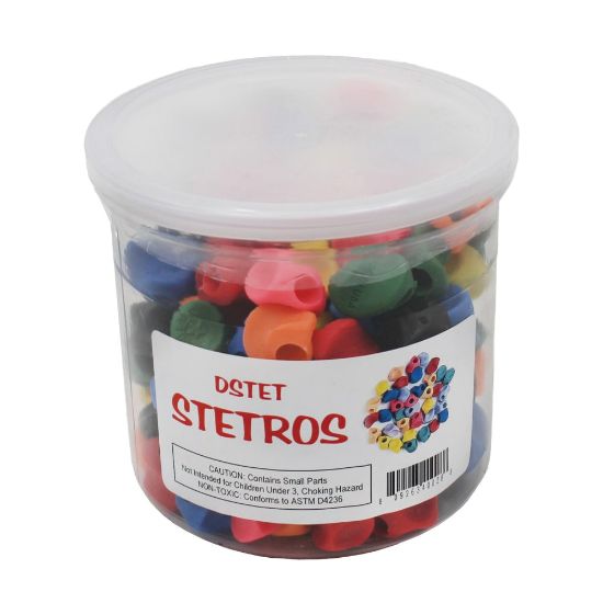 Picture of Musgrave Pencil Co. Inc. Stetro Pencil Grips, 1in x 1in, Multicolor, Pack Of 144