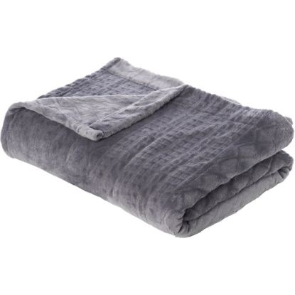 Picture of Pure Enrichment PureRelief Radiance Deluxe Heated Blanket, Full Size, Charcoal Gray