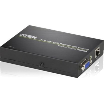 Picture of ATEN A/V Over Cat 5 Receiver with Cascade-TAA Compliant - 1 Output Device - 492.13 ft Range - 2 x Network (RJ-45) - 1 x VGA Out - WUXGA - 1920 x 1200 - Rack-mountable