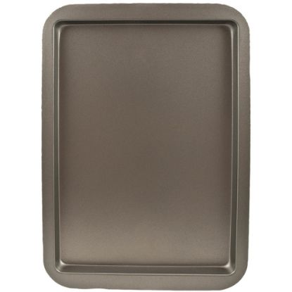 Picture of Range Kleen B02MC Non-Stick Medium Cookie Sheet - Baking, Roasting, Toasting - Dishwasher Safe - Gray, Black - Carbon Steel Body