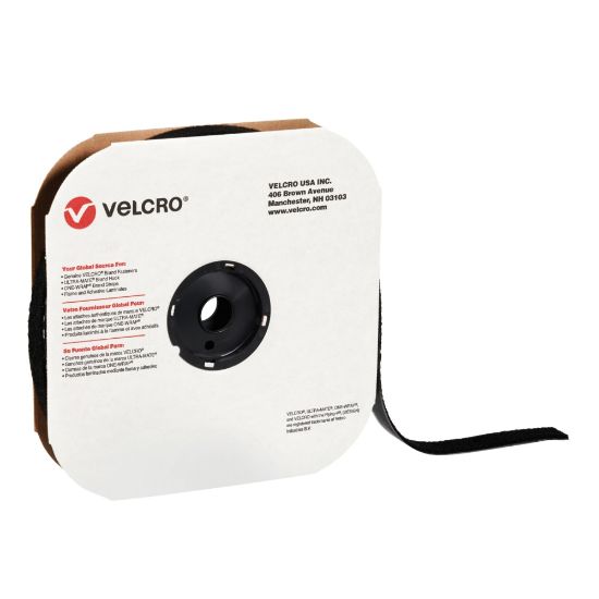 Picture of VELCRO Brand Individual Self Stick Tape, Hook, 1in x 75ft, Black