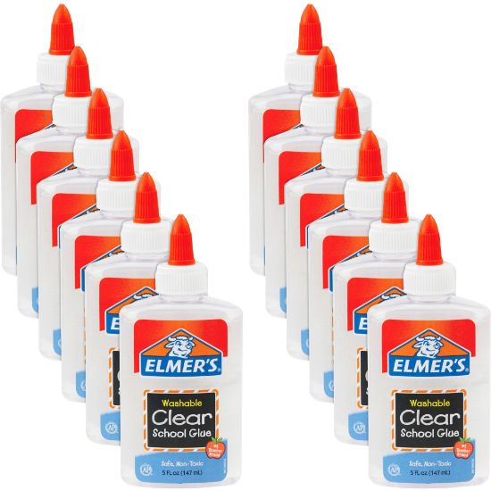 Picture of Elmers Washable Clear School Glue. 5 Oz., Pack Of 12