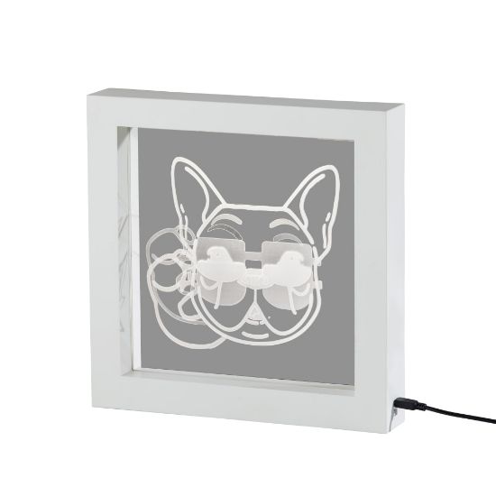 Picture of Adesso Simplee Cool Dog LED Video Light Box, 9inH, White