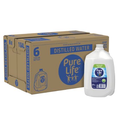 Picture of Pure Life Distilled Water, 1 Gallon, Case Of 6 Bottles