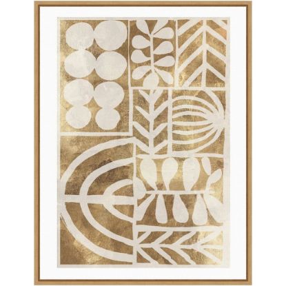 Picture of Amanti Art Botanic Print Beige by Tom Reeves Framed Canvas Wall Art Print, 24inH x 18inW, Maple