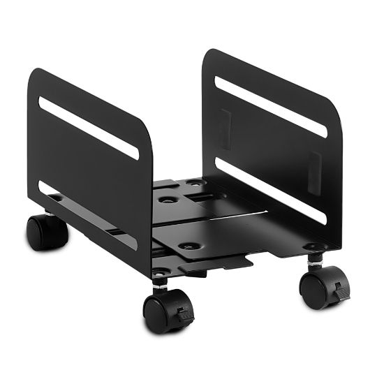 Picture of Mount-It! MI-7153 Rolling CPU Stand, 6.88inH x 10.25inW x 5inD, Black