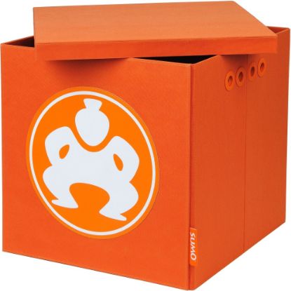 Picture of Sumo Folding Furniture Cube - 18in Orange - External Dimensions: 18in Length x 2in Width x 18in Height - 21.27 gal - Stackable - Fiberboard, Fabric - Orange - For Multipurpose - 4