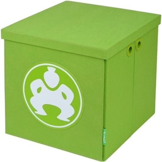 Picture of Sumo Folding Furniture Cube - 18in Green - External Dimensions: 18in Length x 2in Width x 18in Height - 21.27 gal - Stackable - Fiberboard, Fabric - Green - For Multipurpose - 4