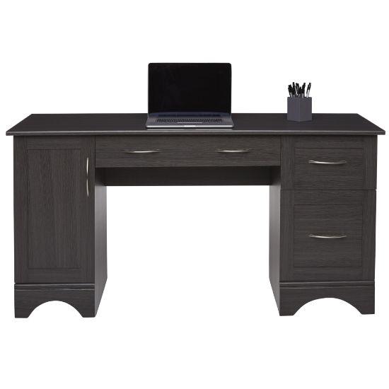 Picture of Realspace Pelingo 60inW Computer Desk, Dark Gray