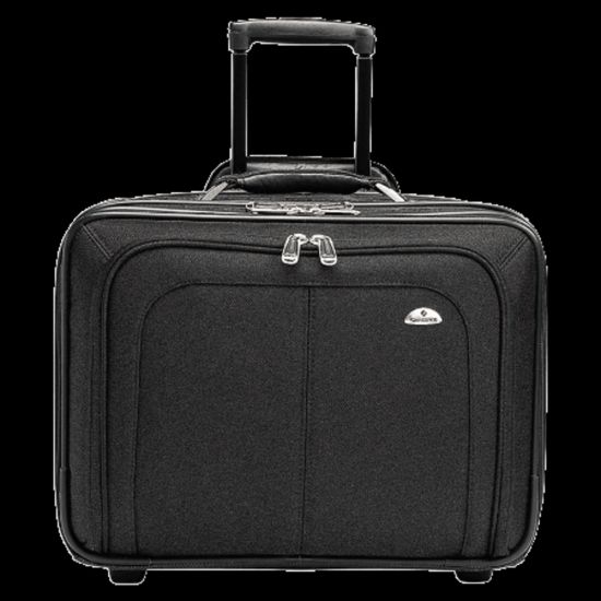 Picture of Samsonite Zip Away Ballistic Rolling Notebook Case, 13in x 17.25in x 7.5in, Black