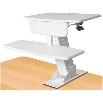 Picture of Kantek Desk-Mounted Sit-To-Stand Workstation, White