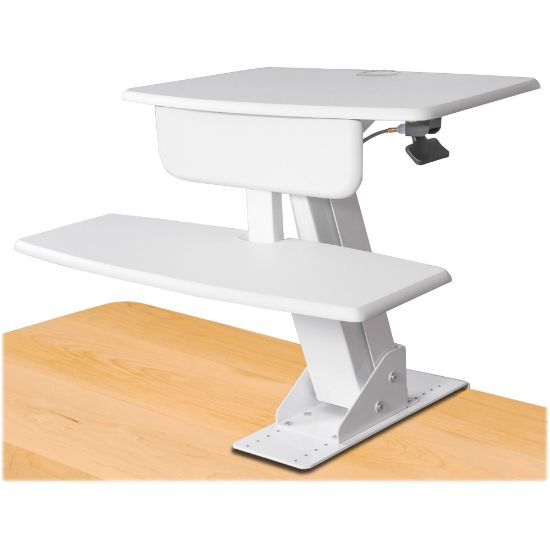 Picture of Kantek Desk-Mounted Sit-To-Stand Workstation, White