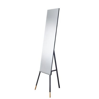 Picture of Adesso Louise Rectangle Floor Mirror, 56-3/4in x 17in, Matte Black