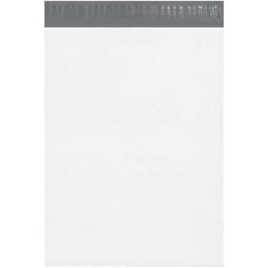 Picture of Partners Brand Expansion Poly Mailers, 15inH x 20inW x 4inD, White, Case Of 100