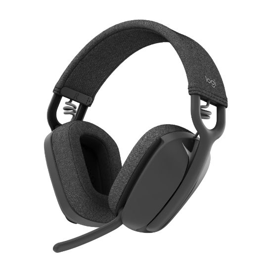 Picture of Logitech Zone Vibe 100 Lightweight Wireless Over-Ear Headphones, Graphite, 981-001256