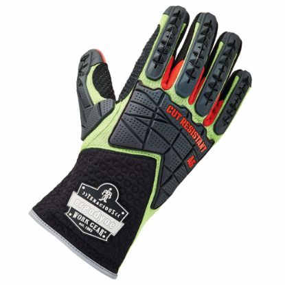 Picture of Ergodyne ProFlex 925CR6 Performance Dorsal Impact-Reducing And Cut-Resistance Gloves, XX-Large, Lime