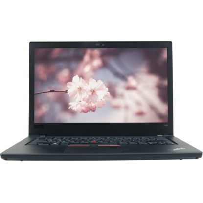 Picture of Lenovo ThinkPad T480 Refurbished Laptop, 14in Screen, Intel Core i7, 32GB Memory, 2TB Solid State Drive, Windows 11 Pro