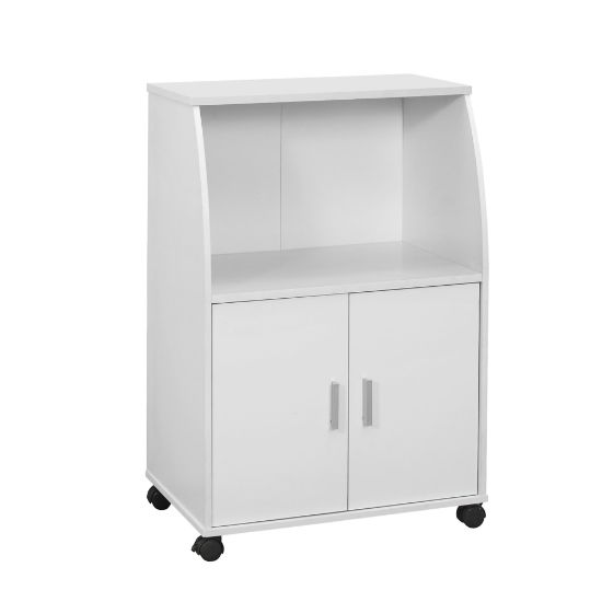 Picture of Monarch Specialties Kitchen Cart - 33inH / White On Castors