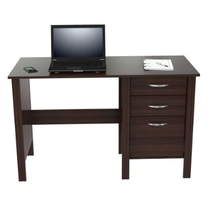 Picture of Inval 47inW Writing Desk with 3 Drawers, Espresso