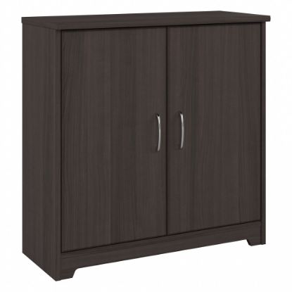 Picture of Bush Furniture Cabot Small 30inW Storage Cabinet With Doors, Heather Gray, Standard Delivery