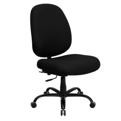 Picture of Flash Furniture HERCULES Ergonomic Fabric High-Back Big And Tall Swivel Chair, Black