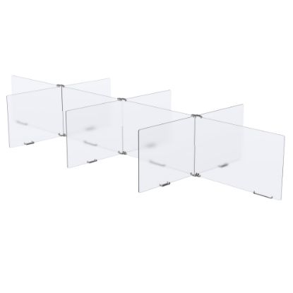 Picture of MARVEL 8-Way Table Divider, Clear/Silver