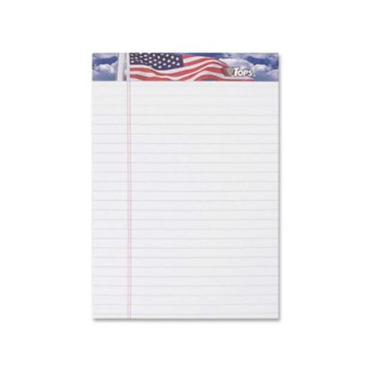 Picture of TOPS American Pride Binding Legal Writing Tablet - Jr.Legal - 50 Sheets - Strip - 16 lb Basis Weight - Jr.Legal - 5in x 8in - White Paper - Perforated, Bleed Resistant - 3 / Pack