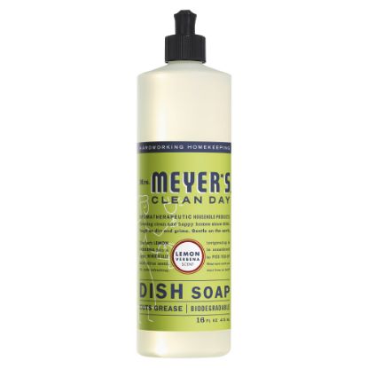 Picture of Mrs. Meyers Clean Day Dishwashing Soap, Lemon Scent, 16 Oz Bottle, Case Of 6