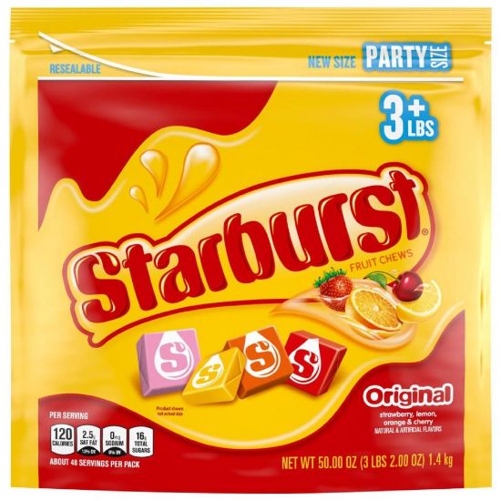 Picture of Starburst Original Fruit Chews, 50 Oz, Assorted Flavors