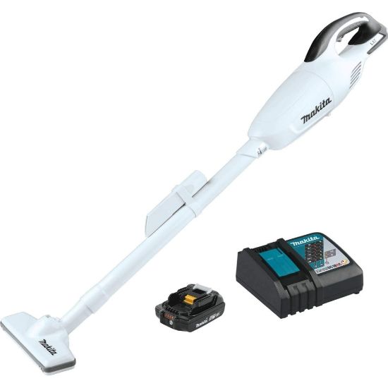 Picture of Makita 18V LXT Lithium-Ion Compact Cordless Vacuum Kit, White