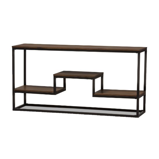 Picture of Baxton Studio Annika Console Table, Brown/Black